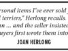 Joan Herlong: Furniture is not real estate